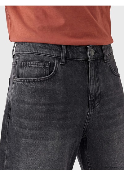 Lcw Jeans Antrasit Loose Fit Erkek Jean Şort