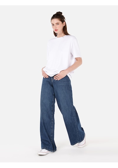 Colins 976 Mira Regular Fit Geniş Paça Yüksek Bel Jean Denım Kadın Pantolon Denim Colins 976 Mira Regular Fit Geniş Paça Yüksek Bel Jean Denım Kadın Pantolon Denim