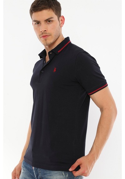 T8586 Dewberry Erkek Polo Yaka T-shırt-lacivert Lacivert