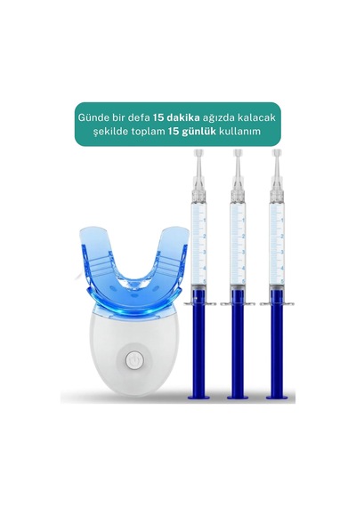 5 Led Işıklı Diş Beyazlatma Cihazı Ve 3 Adet Jel Seti
