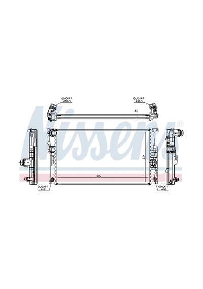 Motor Su Radyatörü Bmw F20 F30 N20 N26 B38 17117618807 60817