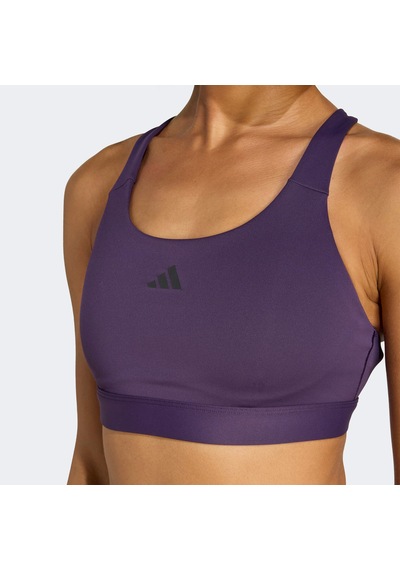 Adidas Tlrdreact Training High Support Kadın Mor Antrenman Bra Jw4874
