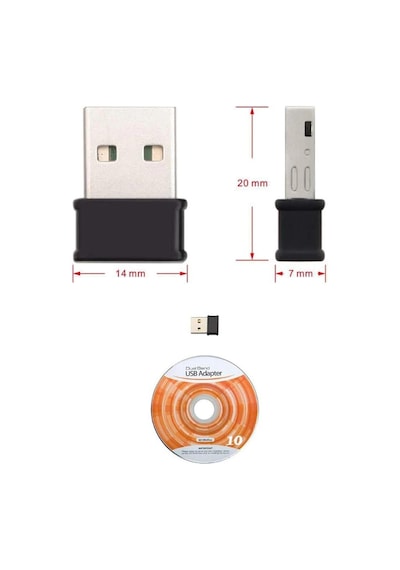 Dailytech Wi-Fi Adaptör Kablosuz Çift Antenli 1200Mbps USB 3.0 5G