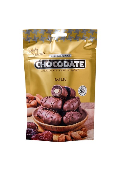 Chocodate Sütlü Çikolata Kaplı Bademli Hurma 100 G - 5 Adet Tarı