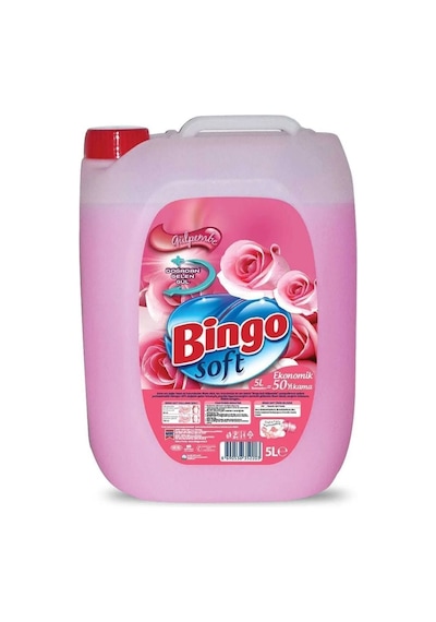 Bingo Soft Yumuşatıcı 5 Lt Gülpembe Ve Lavanta 2 Li Karma Paket 2'li Set
