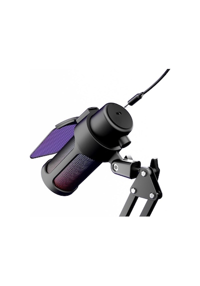 Dexim DMK008 RGB Gaming Masa Standlı  PC/PS5 Uyumlu Siyah Profesyonel Oyuncu ve Yayıncı Mikrofonu