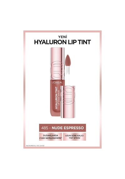 Hyaluron Lip Tint Dudak Parlatıcı - 485 Nude Espresso 3600524242831-11060 Diğer