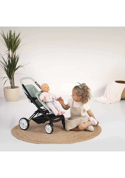Smoby Maxi-cosi İkiz Oyuncak Bebek Arabası Yeşil