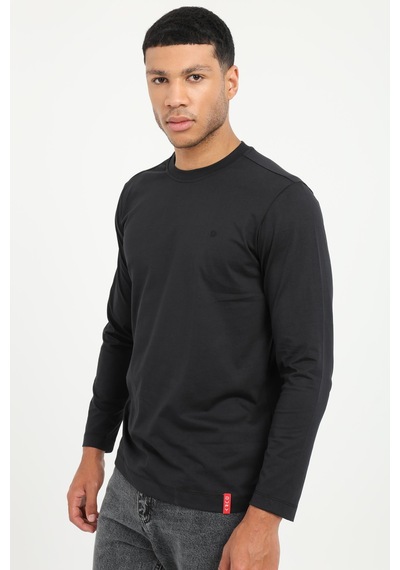 Dufy Erkek Regular Fit Bisiklet Yaka Siyah Sweatshirt-25503