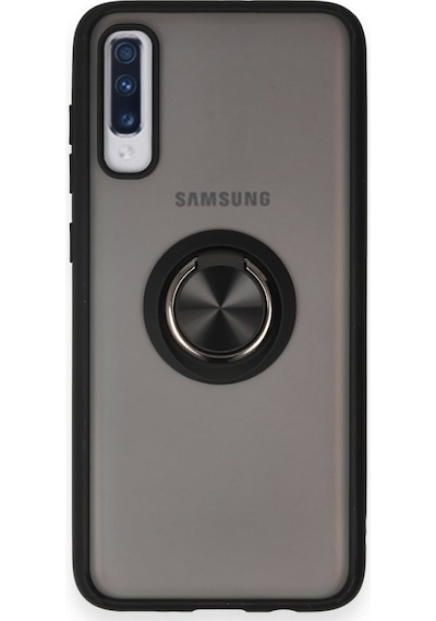 Nihcase Samsung Uyumlu Galaxy A30s Kılıf Montreal Yüzüklü Mat Kapak