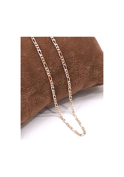 Omar Silver Unisex İnce Figaro 2,2 Mm 925 Ayar Rose Gümüş Kolye Zincir