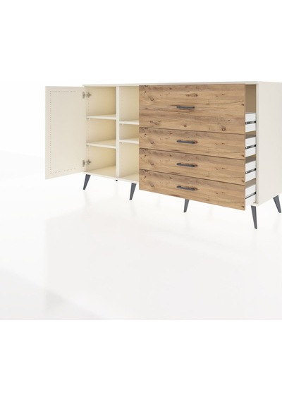 Kronos Konsol 4 Raflı 4 Çekmeceli Tek Kapaklı 176x59x99 Aytaşı-a Aytaşı-aytaşı/çam Kronos Konsol 4 Raflı 4 Çekmeceli Tek Kapaklı 176x59x99 Aytaşı-a Aytaşı-aytaşı/çam