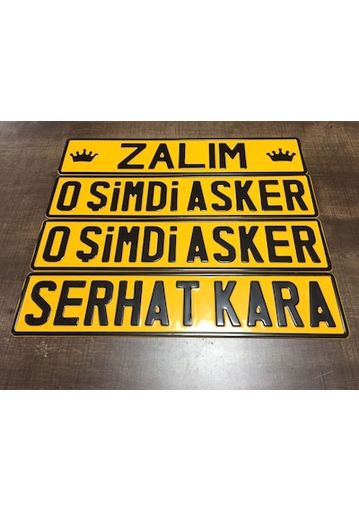 Dekor Plaka, Sari Plaka, Taraftar Plaka, Süs Plaka 191865438