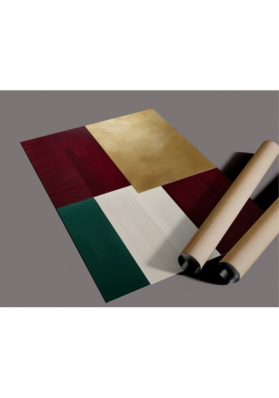 Çerçevesiz Poster, Dijital Baskı Soyut Renkli Bloklar Poster, Minimal, Ev, Ofis, Dekorasyon
