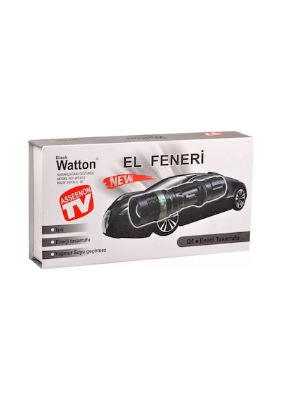 Zoomlu Oto Şarjlı El Feneri Wt-012