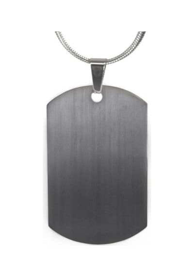 İsim Yazılan Asker Künyesi Dogtag Kolye - Paslanmaz Sevgiliye - Eşe - Babaya - Arkadaşa Çelik Kolye Beyaz
