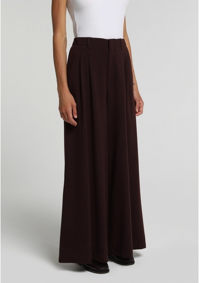 Colin's Colins Regular Fit Yüksel Bel Geniş Paça Kadın Mor Pantolon Cl1082188 Q1.v1 Dpl Dark Plum