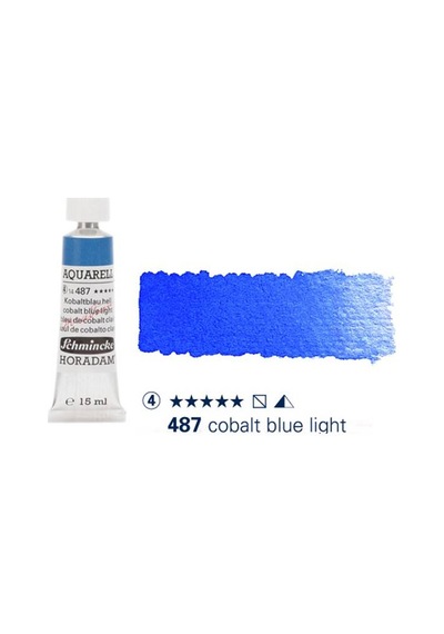 Schmincke Horadam Aquarell Tube 15ml Seri 4 Cobalt Blue Light 487