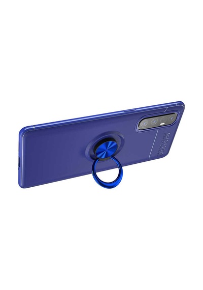 Oppo Reno 3 Pro 5g Kılıf Zore Ravel Silikon Kapak Mavi