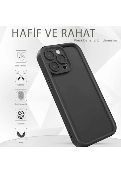 Apple, Uyumlu iPhone 11 Kılıf Viera Silikon - Gri Düz Renkli