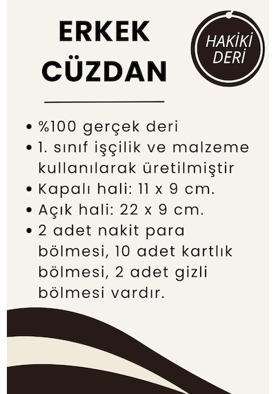 Süzer Deri Siyah Hakiki Deri Yatay Model Klasik Erkek Cüzdan // Xd-3012 Siyah