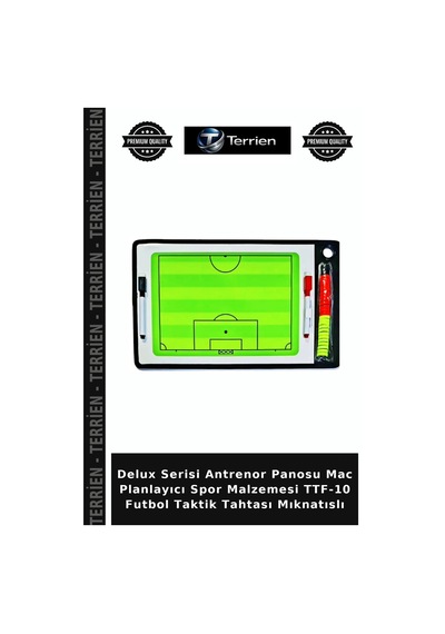 Delux Serisi Antrenor Panosu Mac Planlayıcı Spor Malzemesi Ttf-10 Futbol Taktik Tahtası Mıknatıslı