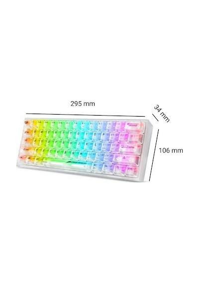 Redragon K617CT Kompakt Rgb Q Oyuncu Klavyesi Redragon K617CT Kompakt Rgb Q Oyuncu Klavyesi