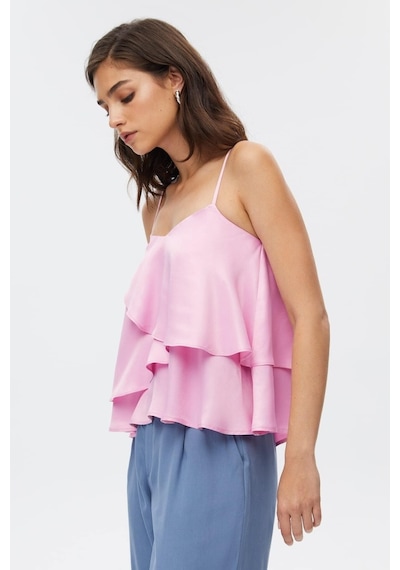 Stella Pulvis Pembe Ipli Bluz Pembe
