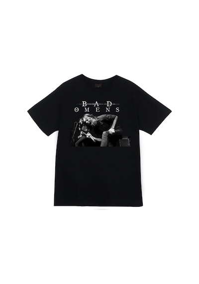 Stoned&Fame Bad Omens Baskılı T-shirt SIYAH