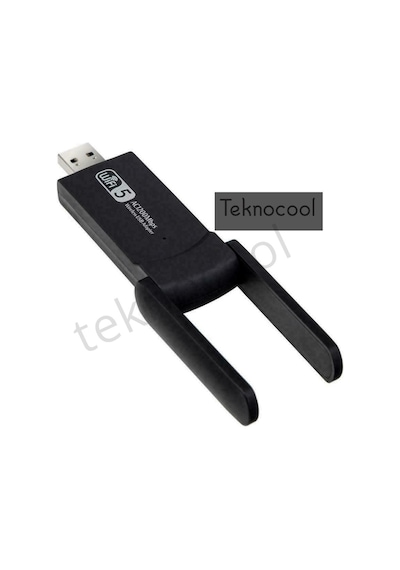 USB 3.0 1200Mbps Harici Wi-Fi Adaptörü Çift Bant 5Ghz 2.4Ghz