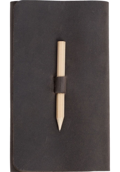 Milan Deri Küçük Defter Gri