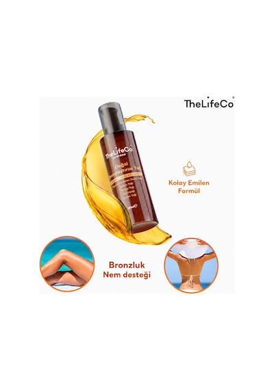 Thelifeco Skinfood Değerli Yağlar Serisi Doğal Bronzlaştırıcı Yağ 150 ML