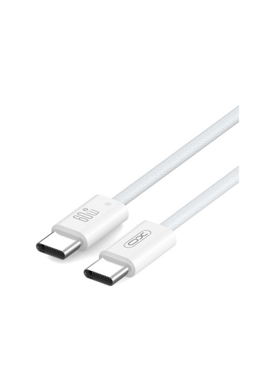 Özel Tasarım Xo Nb-q273 1 Metre Type-c To Type-c Şarj Kablosu Beyaz 60w Günlük Eşya Cihaz Bileşeni