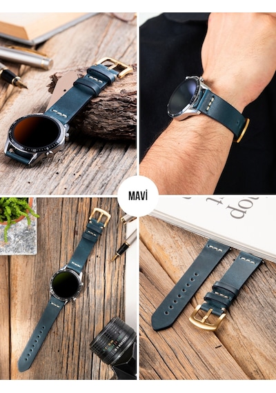 Huawei Watch Gt2 E Pro Gt3 Pro Gt4 Gt5 Gt6 Pro 46mm Ultimate 2 Uyumlu Deri Saat Kordonu 22mm