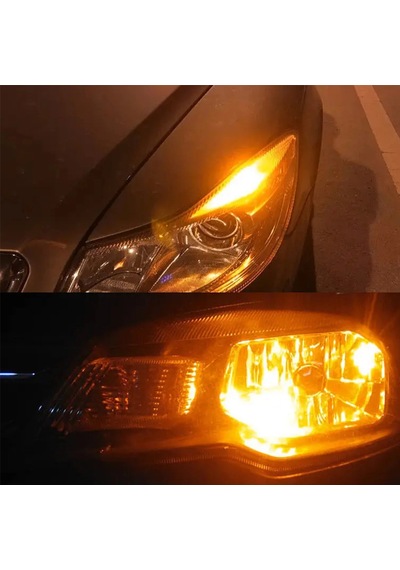 24v 15 Ledli Dipsiz T10 Park Ampulü Turuncu Işık 2 Adet