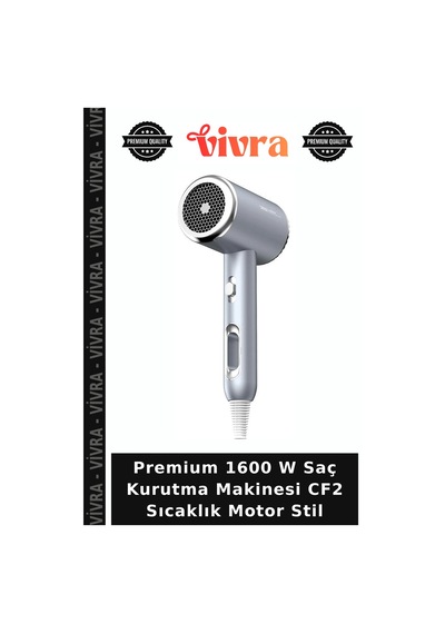 Premium 1600 W Saç Kurutma Makinesi Cf2 Sıcaklık Motor Stil