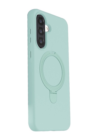 Samsung Uyumlu Galaxy A37 5g Uyumlu Regal Magsafe Standlı Kapak - Su Yeşili