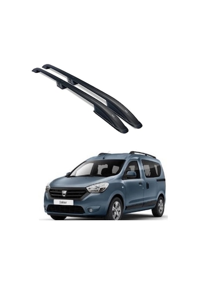 Dacia Dokker Tavan Çıtası Port Bagaj Taşıyıcı Siyah 2013+