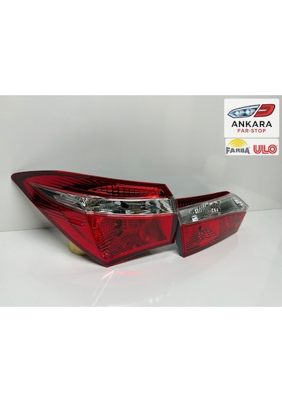 Toyota Corolla 2013 - 2015 Stop Lambası Sol İç Ve Dış Takım  Farba - Ulo - 2 Stop -