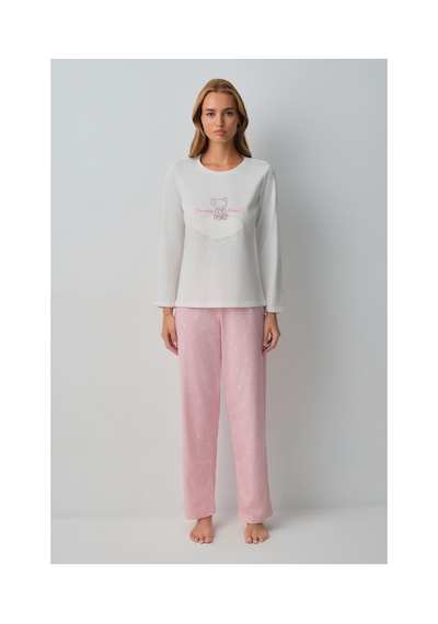 Suwen Lulusu Pamuklu Pijama Takımı Wsh105101101173 Pembe