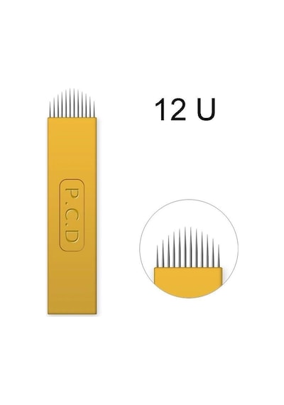 P.c.d 12 U Blade Gold Microblading İğnesi 10 Adet Diğer