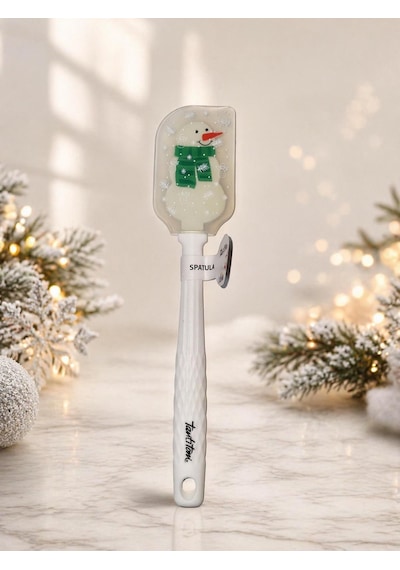 Tantitoni Silikonspatula 25.5cm Beyaz Kardan Adamlı