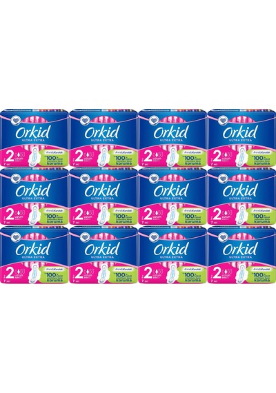 Orkid Ultra Extra Hijyenik Ped Uzun 12 x 7'li