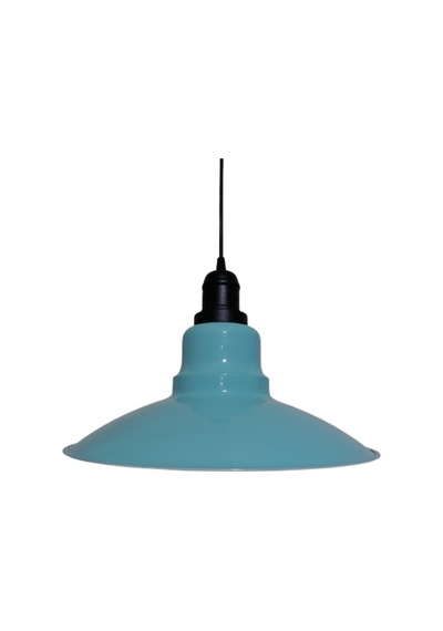 Riolight Retro Turkuaz Içi Beyaz Tekli Metal Sarkıt Çap: 37Cm (538288927)