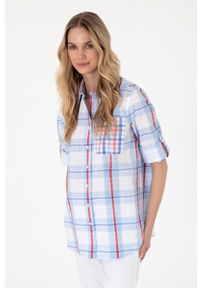 U.S. Polo Assn. Kadın Açık Mavi Uzun Kollu Tunik Gömlek 50299591-VR003