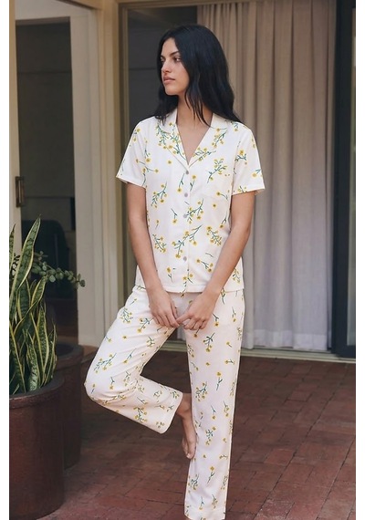 Viskon Karışım Homewear Çok Renkli Pijama Takımı
