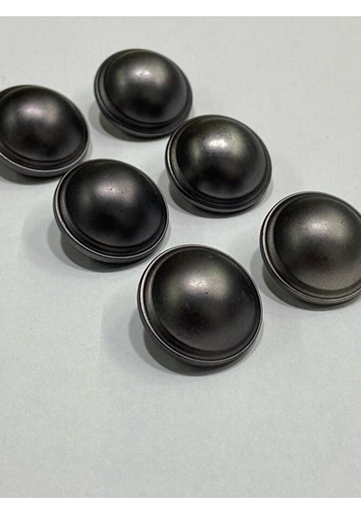 İtalyan Metalize Plastik Trençkot Düğmesi / 6 Lı Set / 2,3 Cm