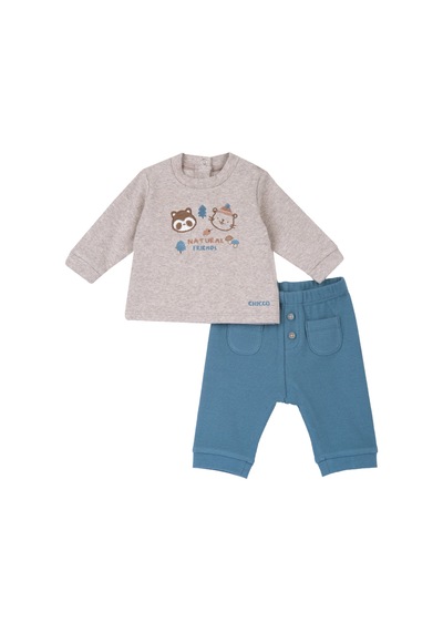 Chicco Takım / Bluz + Tek Alt 09075920000000 000061 Mavi