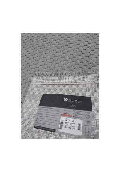 Duru Halı Risby 160x230 4m2 Dokuma Halı Gri