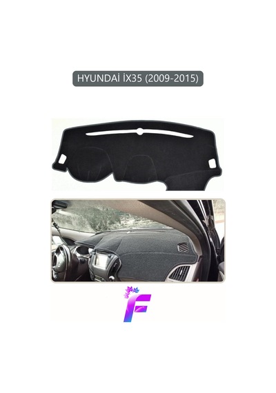 Hyundai İx35 2009-2015 Uyumlu Torpido Örtüsü Kolay Montaj Yansıma Önleyici Tam Koruma G56